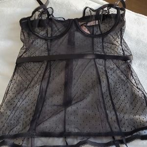 Victoria's Secret thong bustier corset set garter